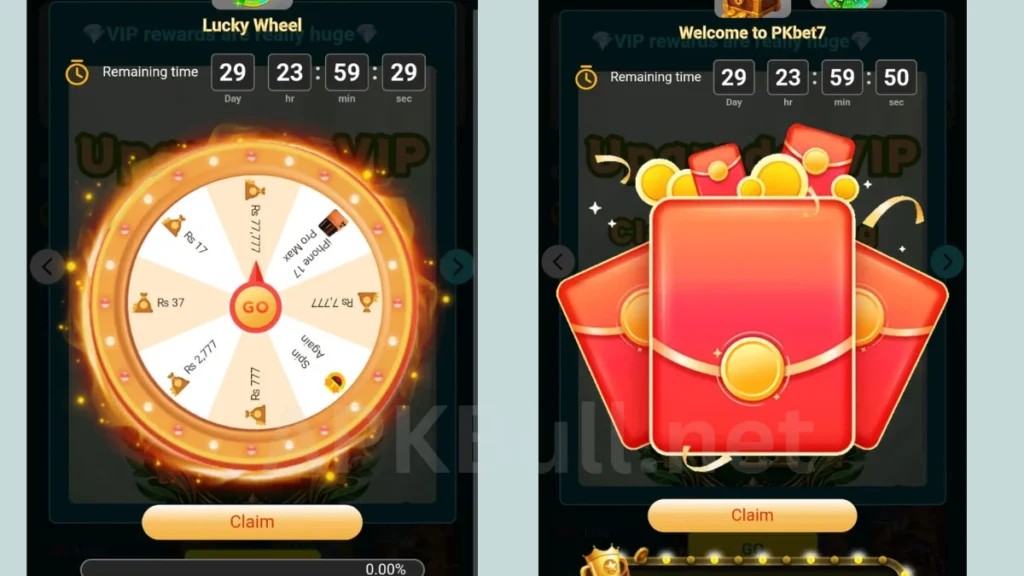 PKbet7 Game Download Daily check in bonus first login bonus 100k and daily bonus and wheel bonus
