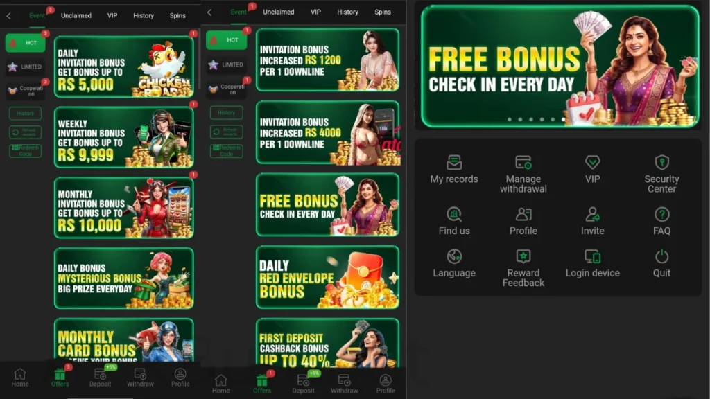 OkPKR Game win withdrha process and deposit section bonus section rewards section