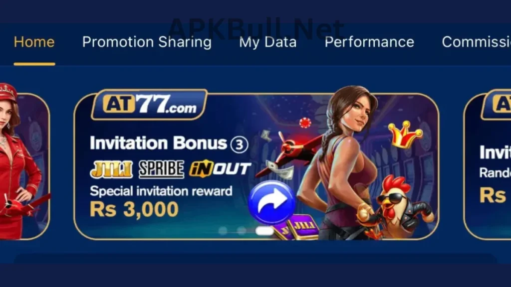 AT77 Game APK invitational bonuses of game.
