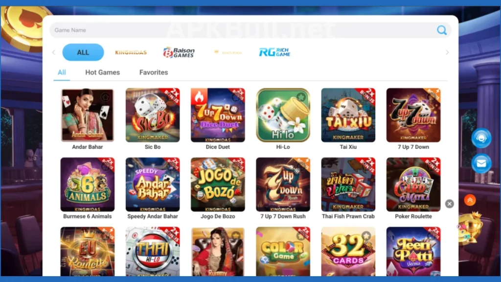 9999win Games App internal interface and hot game section