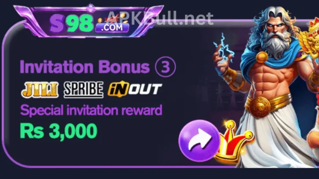 S98 Game App invitational bonuses of game